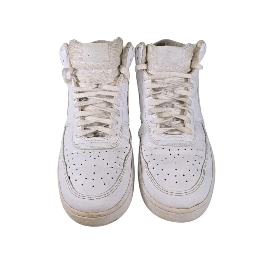 Nike Mens Court Vision Athletic Shoes Size10‎ High Triple White CD5466-100